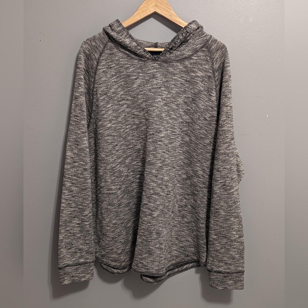 Nordstrom 1901 Charcoal Marbled Men's Long Sleeve Hoodie Sweater Men's Size XL